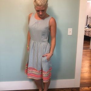 Blue bcbg max azria dress